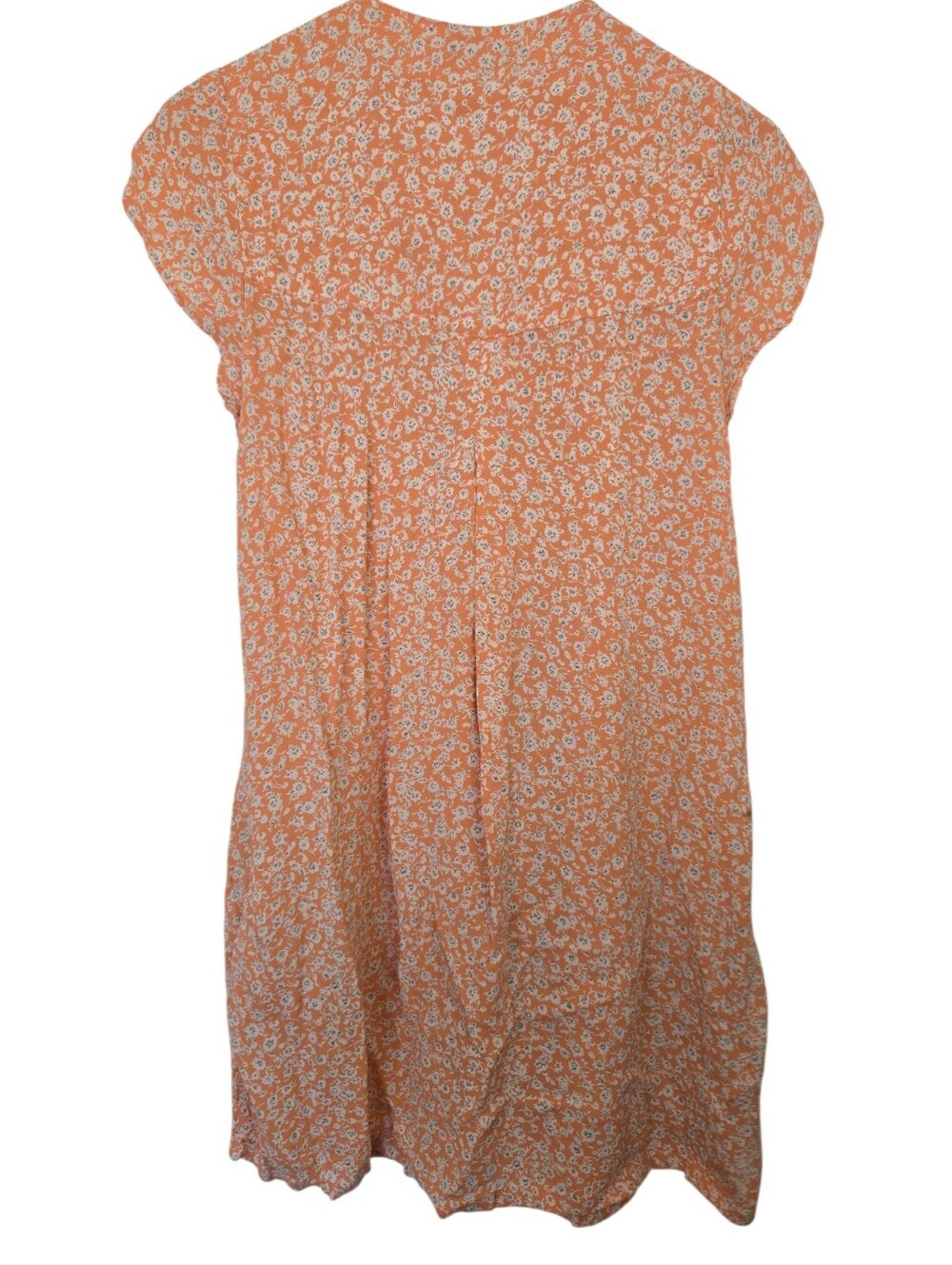 🌼✨ FLYNNSKYE Peach Floral Button Front Mini Dress  Small✨🌼 - Picture 4 of 5